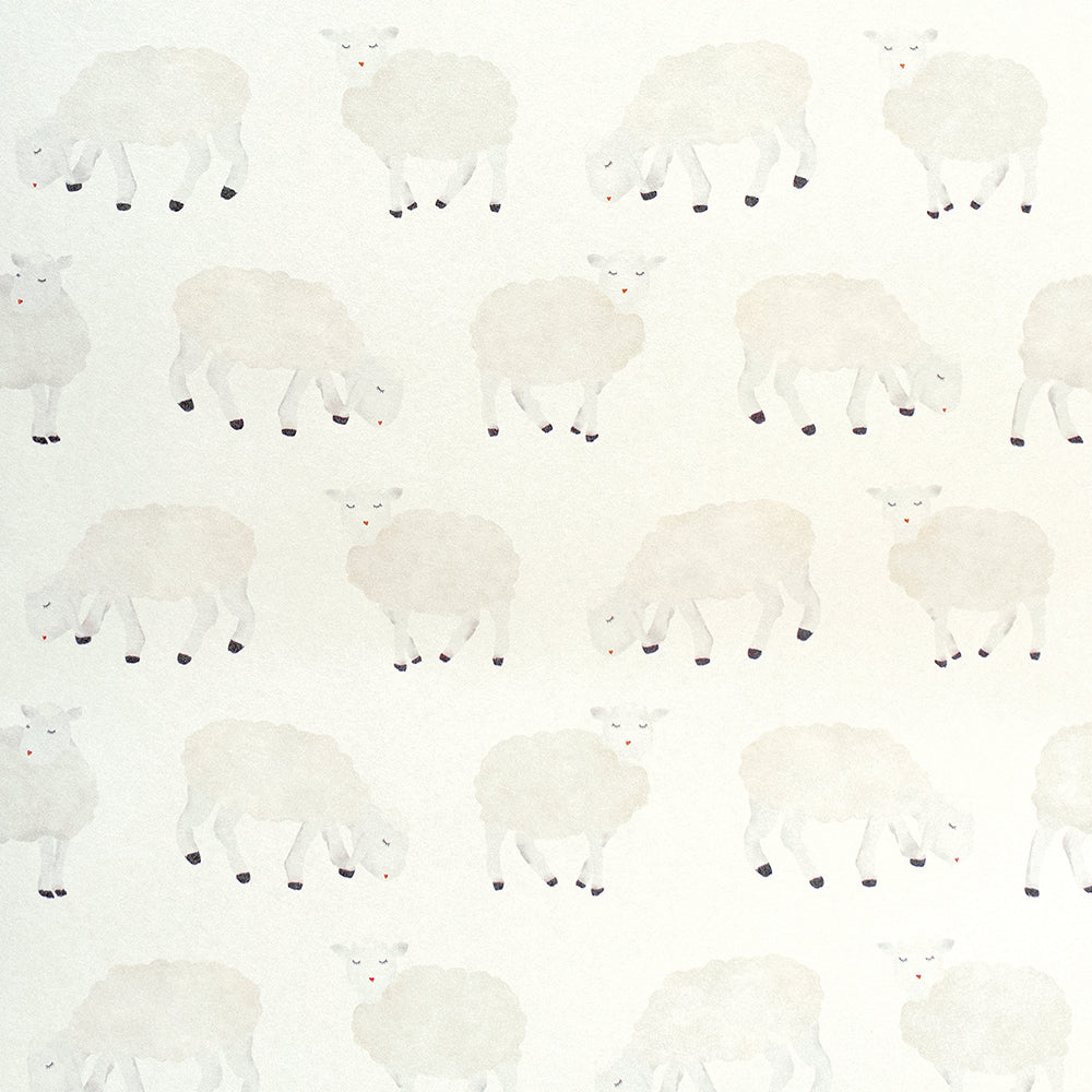 Great Kids - Counting Sheep kids wallpaper Hohenberger Roll Cream  26826-HTM