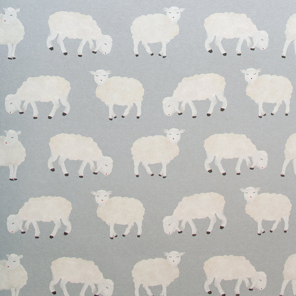 Great Kids - Counting Sheep kids wallpaper Hohenberger Roll Light Blue  26829-HTM