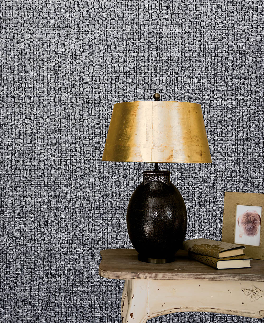 Vintage Deluxe - Textured Bamboo Weave bold wallpaper Marburg    