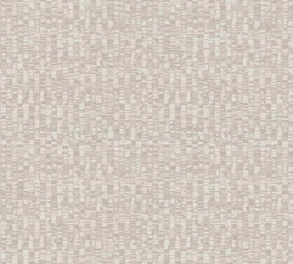 Antigua - Tiny Squares bold wallpaper AS Creation Roll Light Taupe  390923