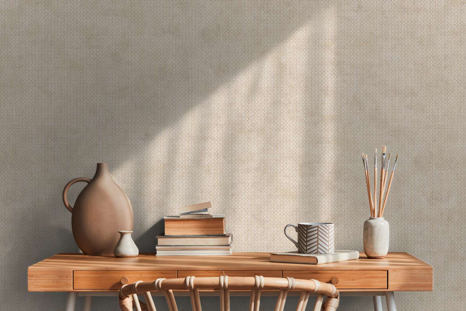 The Bos - Mottled Metallic Lines bold wallpaper AS Creation    