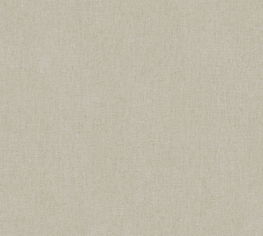 Alpha - Contemporary Linens plain wallpaper AS Creation Roll Light Beige  333743