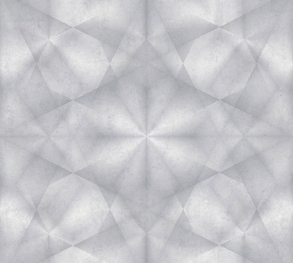 My Home My Spa - Kaleidoscope geometric wallpaper AS Creation Roll Grey  386922