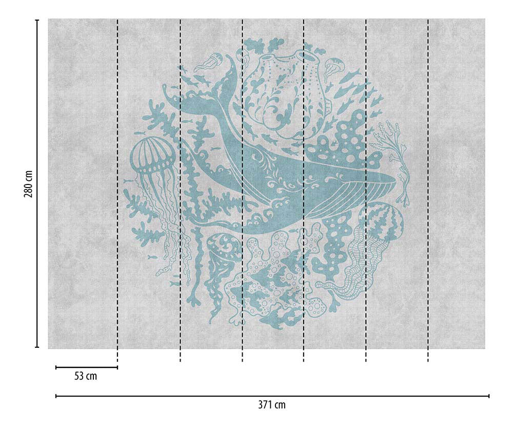 The Wall Whale Motif eurowalls™