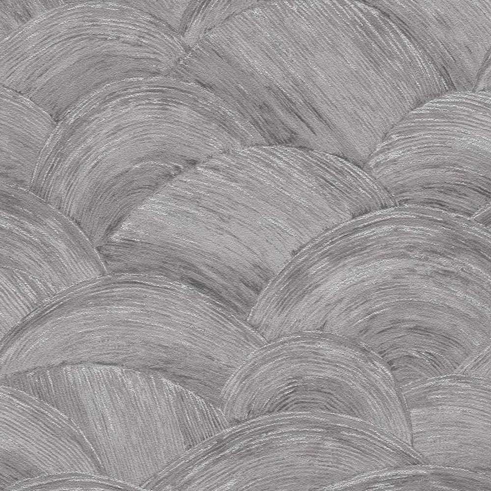 Metropolitan Stories 3 - Miami Waves geometric wallpaper AS Creation Roll Grey  391053