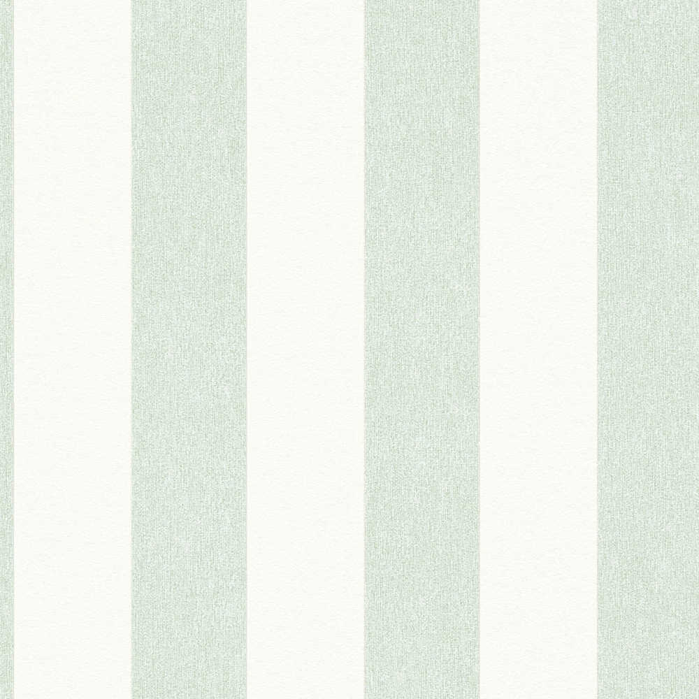 Attractive 2 - Broad Stripe stripe wallpaper AS Creation Roll Light Green  390292
