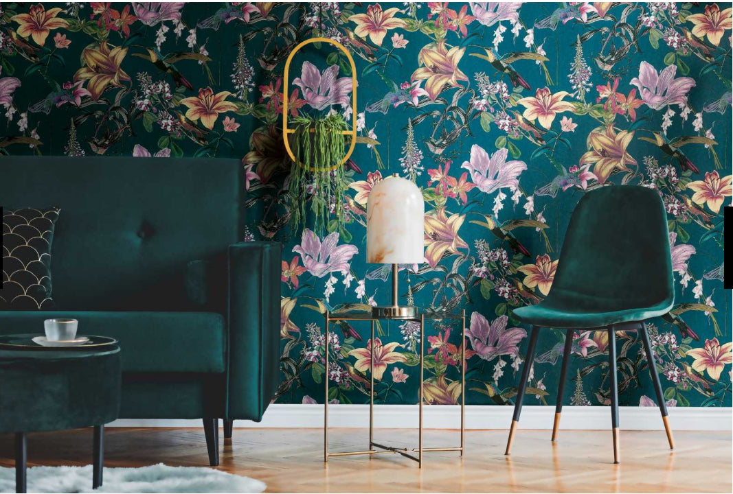 Jungle Chic - Trendy Botanicals botanical wallpaper AS Creation