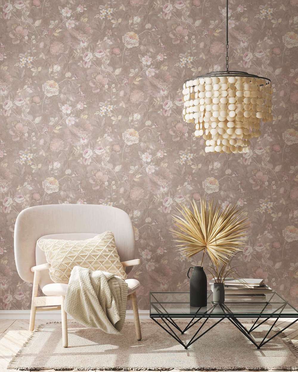 Natural Living - Flower Garden botanical wallpaper AS Creation    