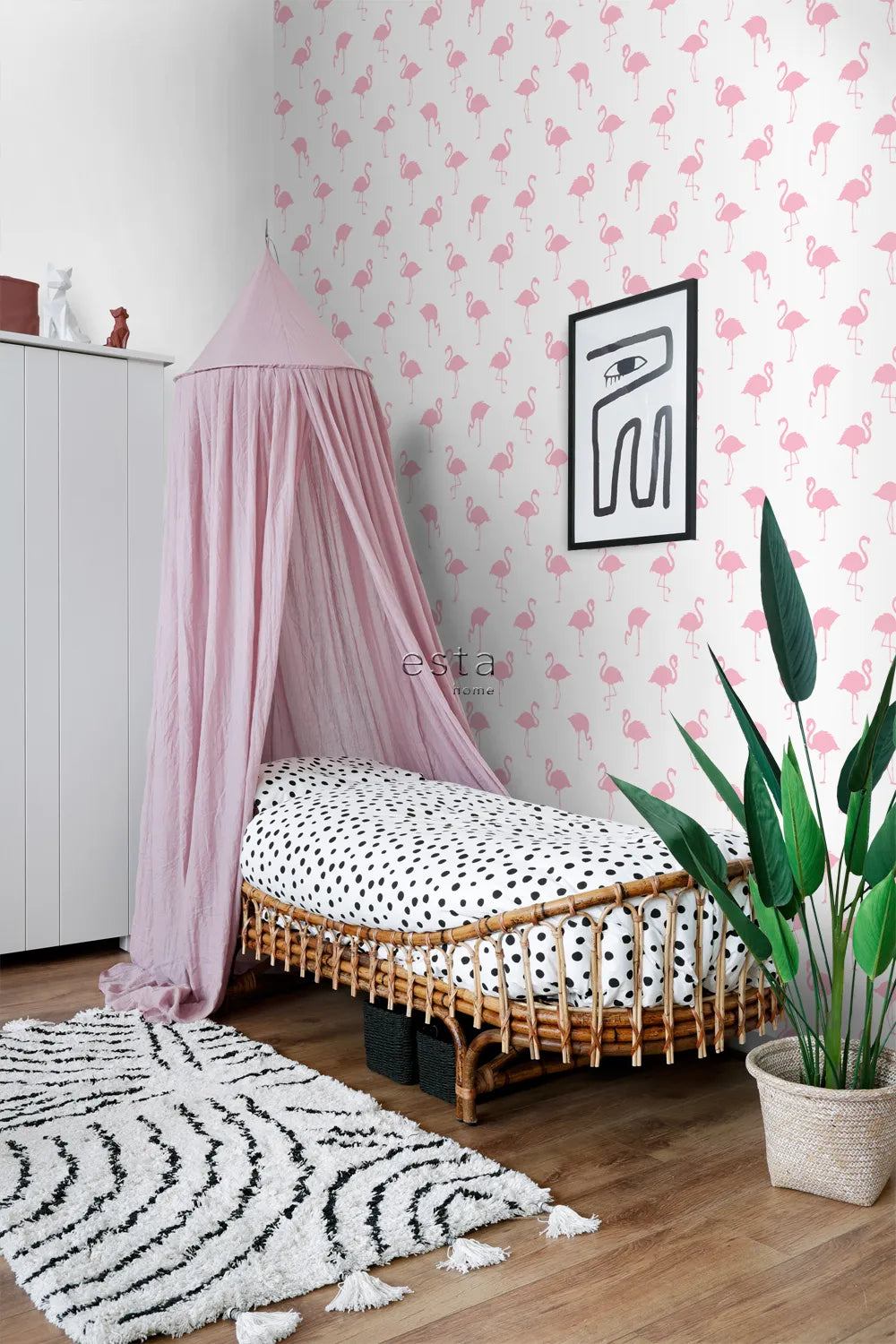 Jungle Fever - Flamingo Haven kids wallpaper ESTAhome