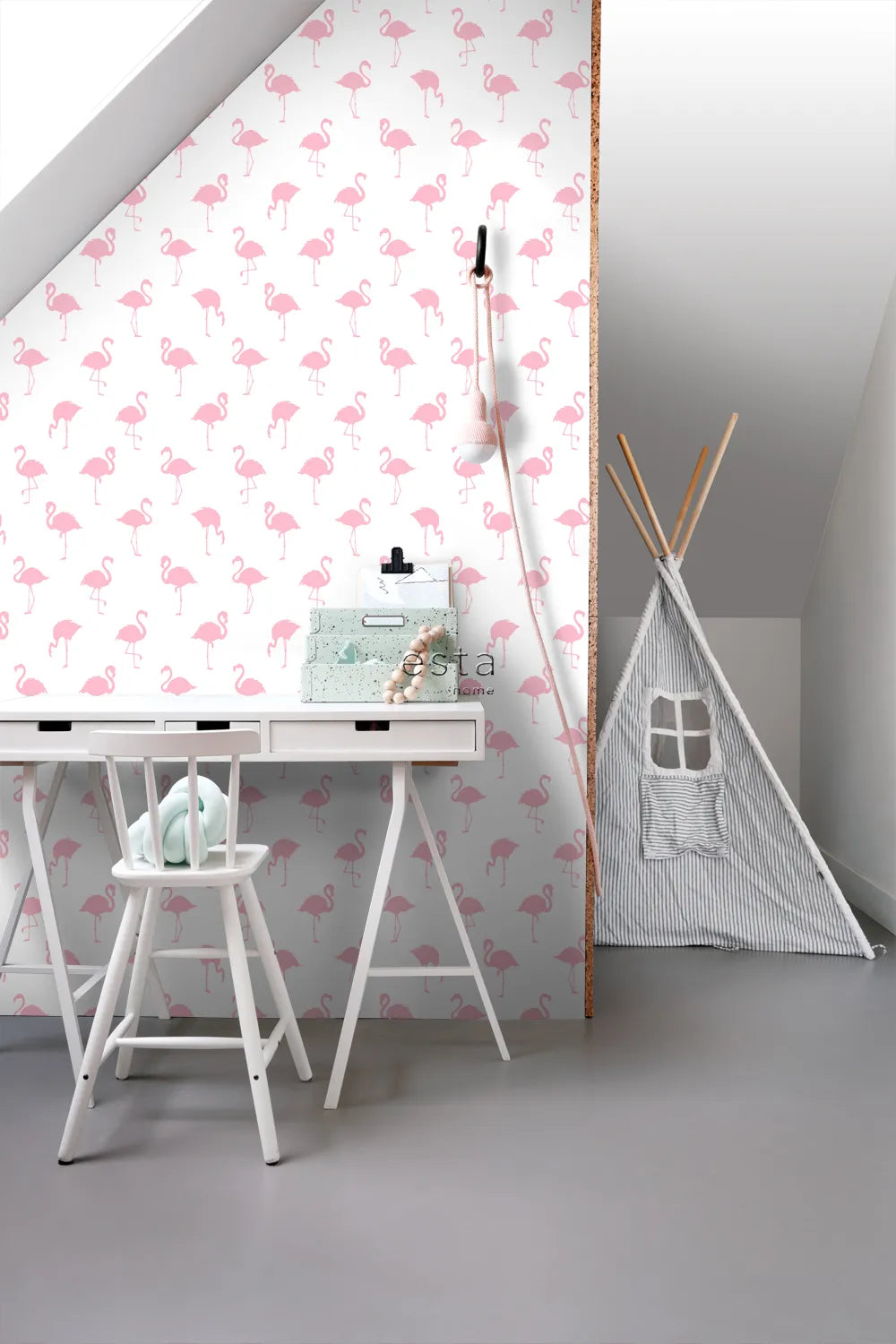 Jungle Fever - Flamingo Haven kids wallpaper ESTAhome