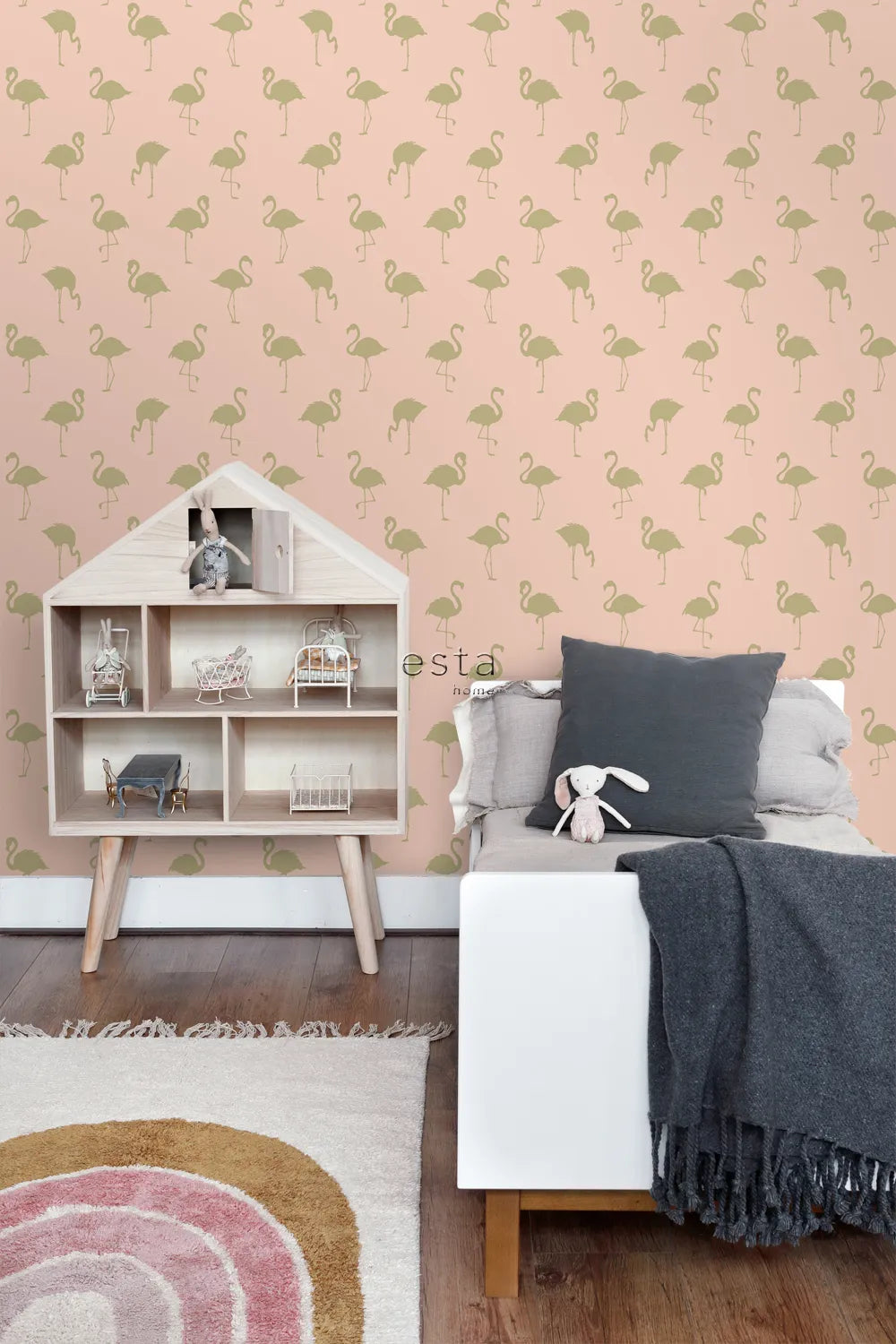 Jungle Fever - Flamingo Haven kids wallpaper ESTAhome