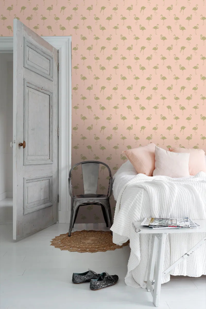 Jungle Fever - Flamingo Haven kids wallpaper ESTAhome