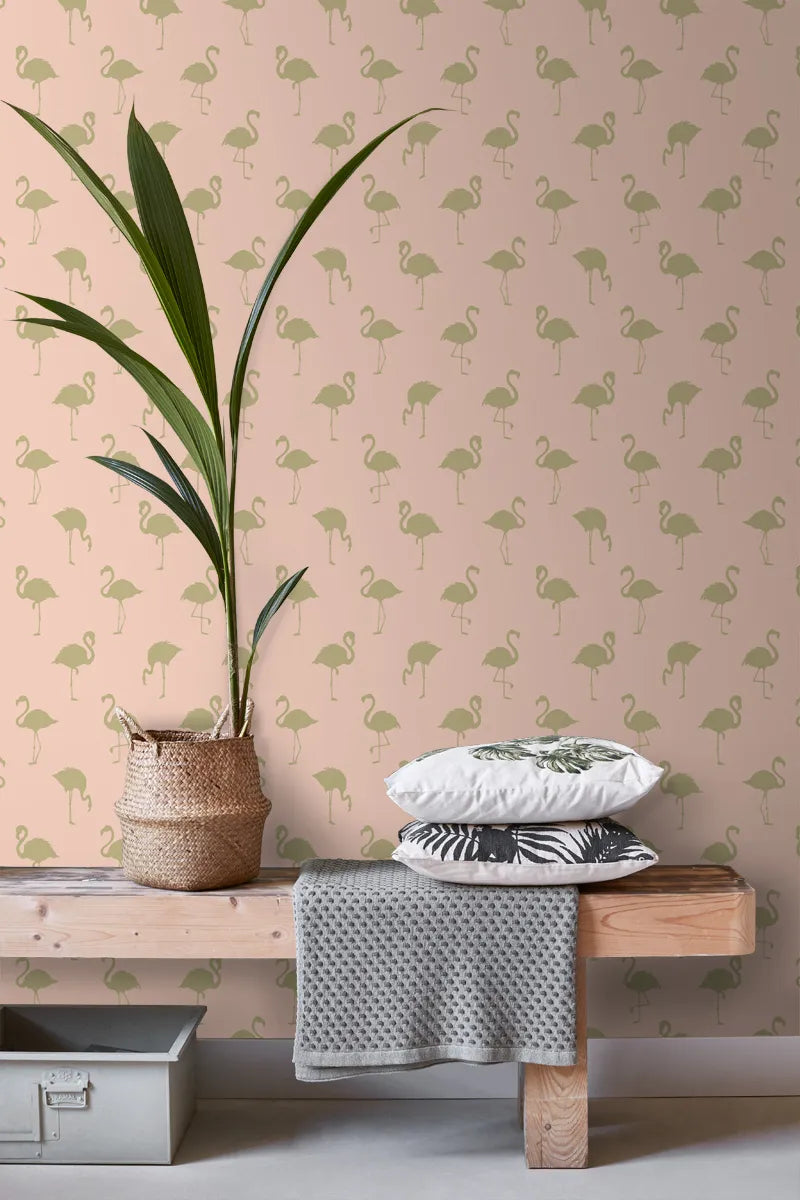 Jungle Fever - Flamingo Haven kids wallpaper ESTAhome