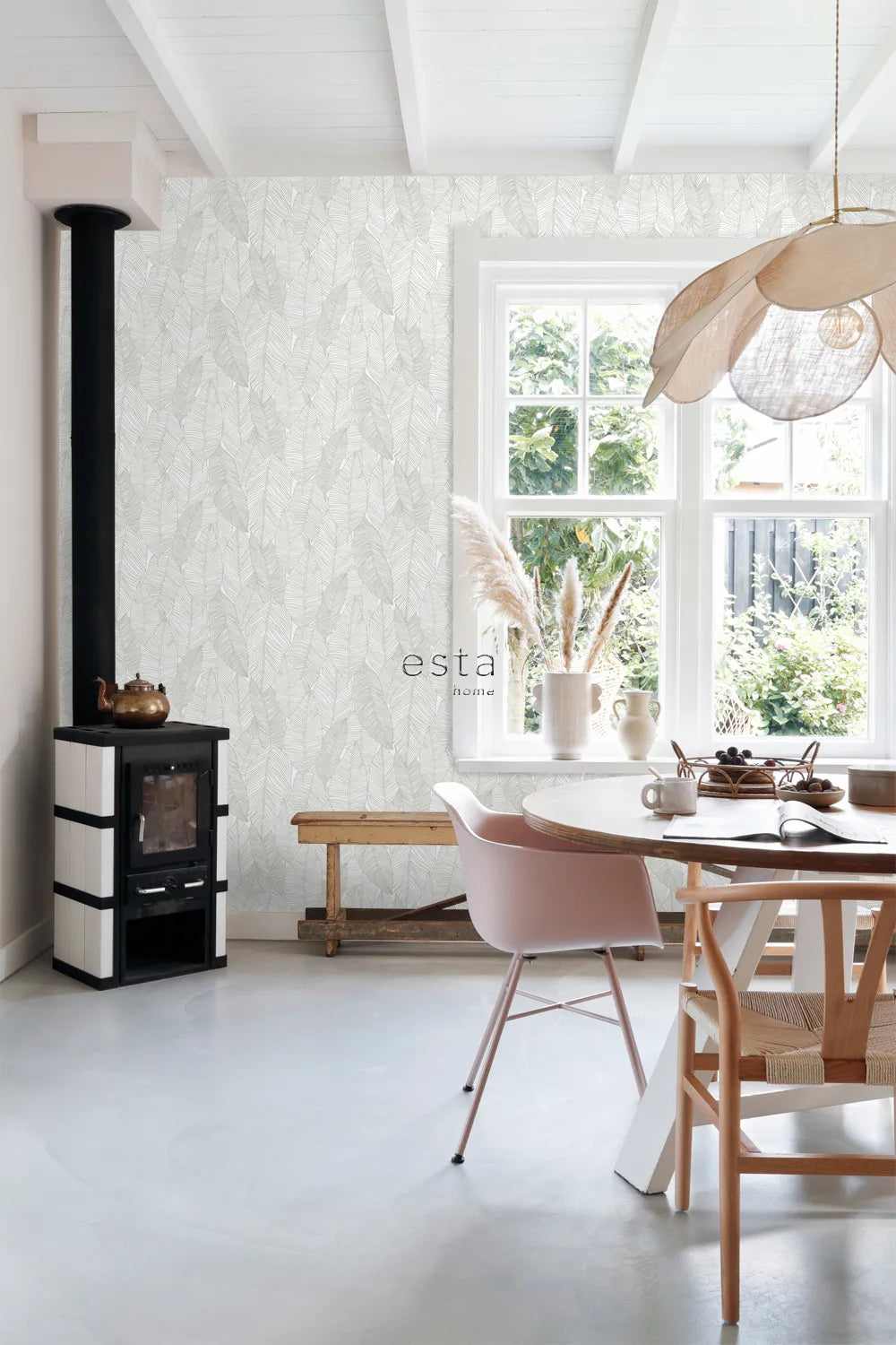 Jungle Fever - Leaf Mirage botanical wallpaper ESTAhome