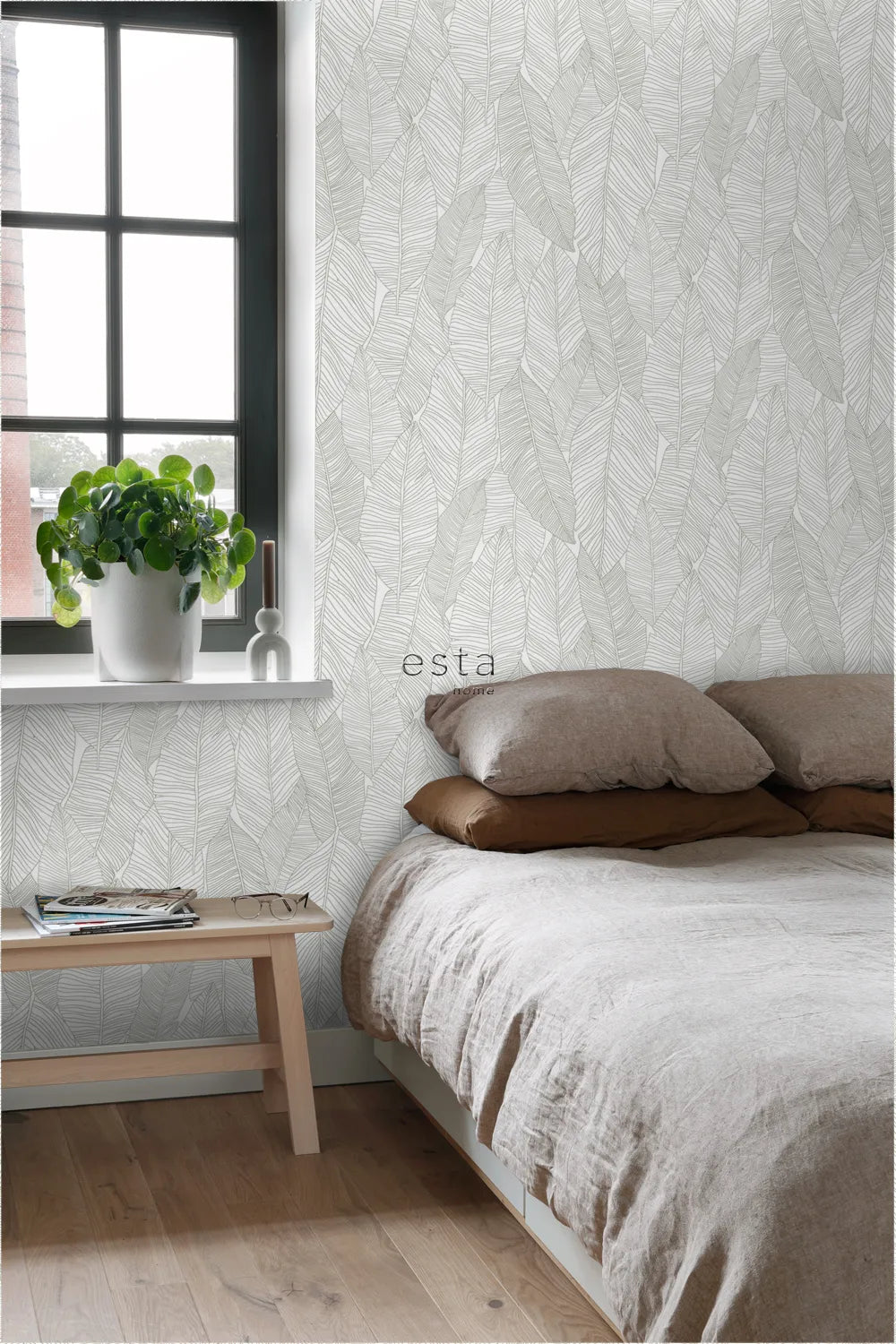 Jungle Fever - Leaf Mirage botanical wallpaper ESTAhome