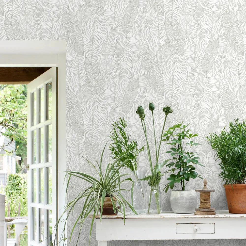 Jungle Fever - Leaf Mirage botanical wallpaper ESTAhome