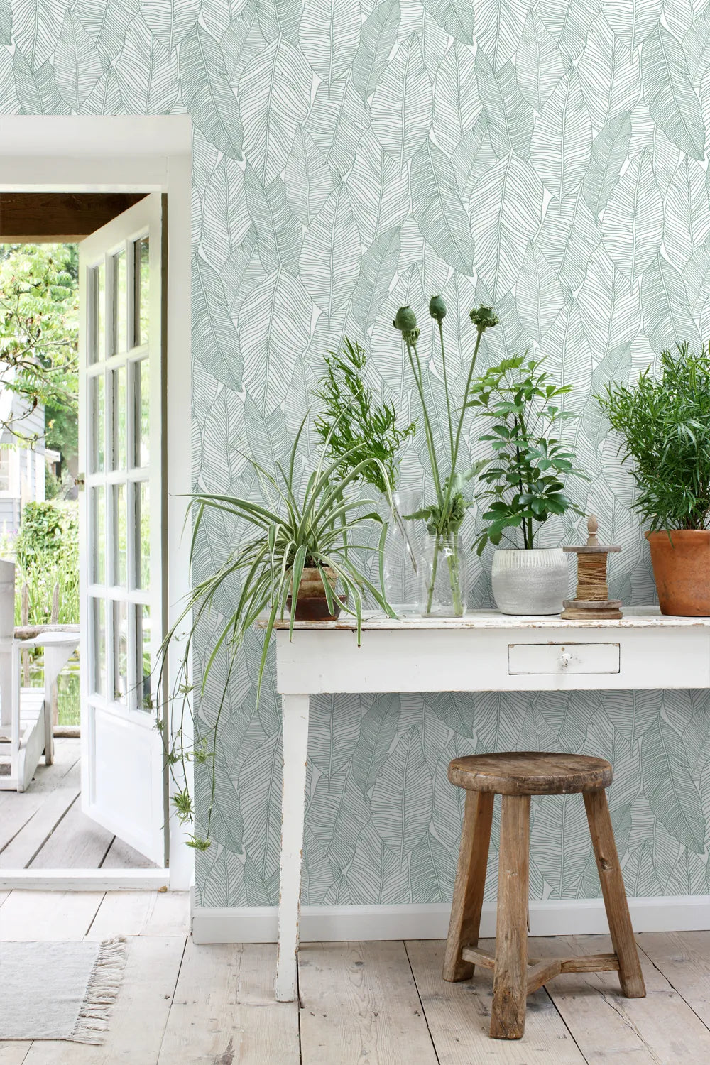 Jungle Fever - Leaf Mirage botanical wallpaper ESTAhome
