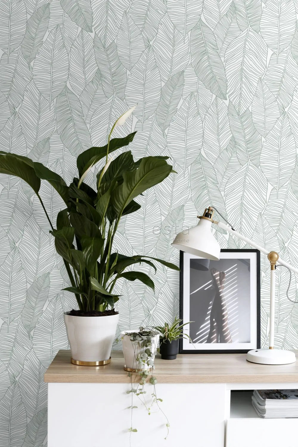 Jungle Fever - Leaf Mirage botanical wallpaper ESTAhome
