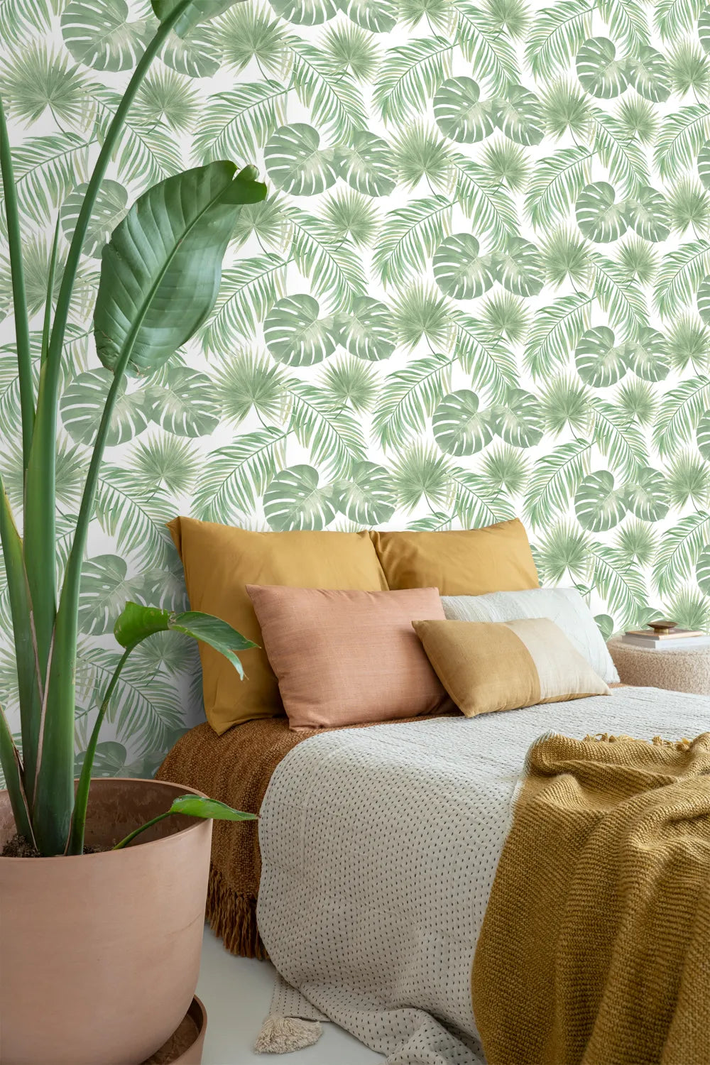 Jungle Fever - Verdant Veil botanical wallpaper ESTAhome