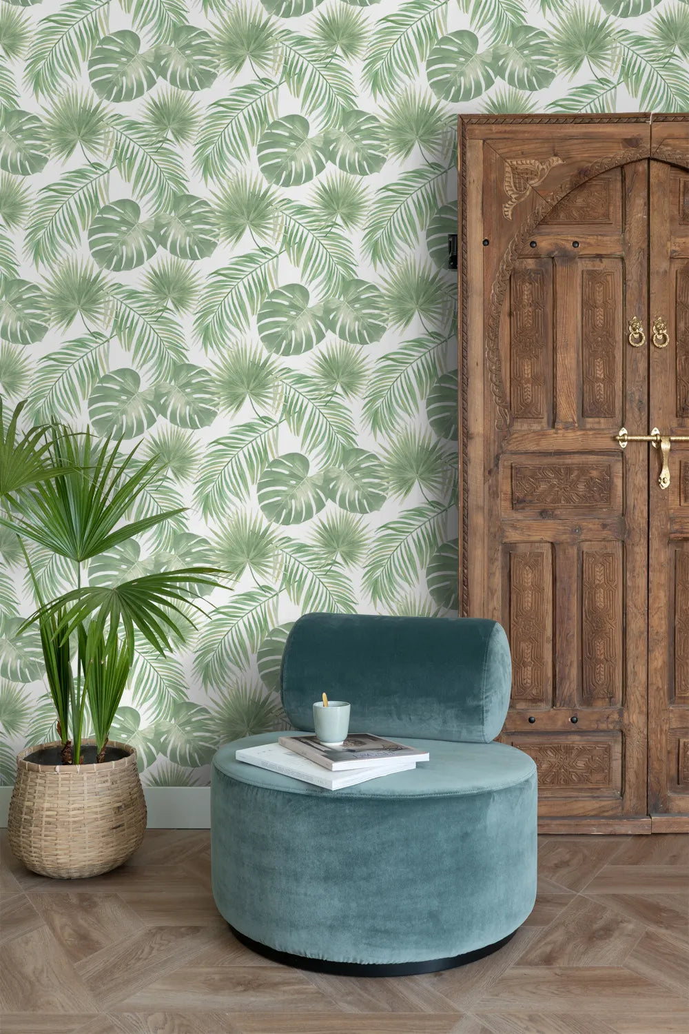 Jungle Fever - Verdant Veil botanical wallpaper ESTAhome