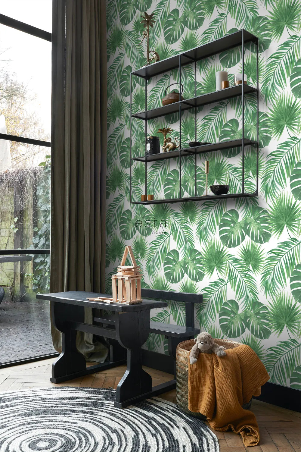 Jungle Fever - Verdant Veil botanical wallpaper ESTAhome