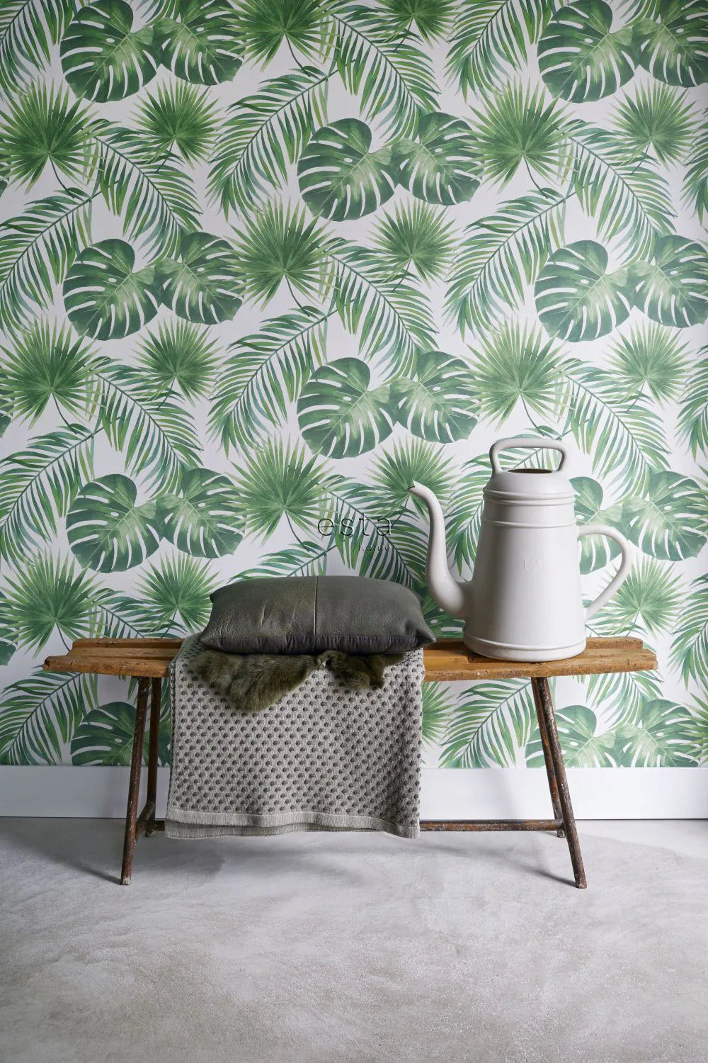 Jungle Fever - Verdant Veil botanical wallpaper ESTAhome