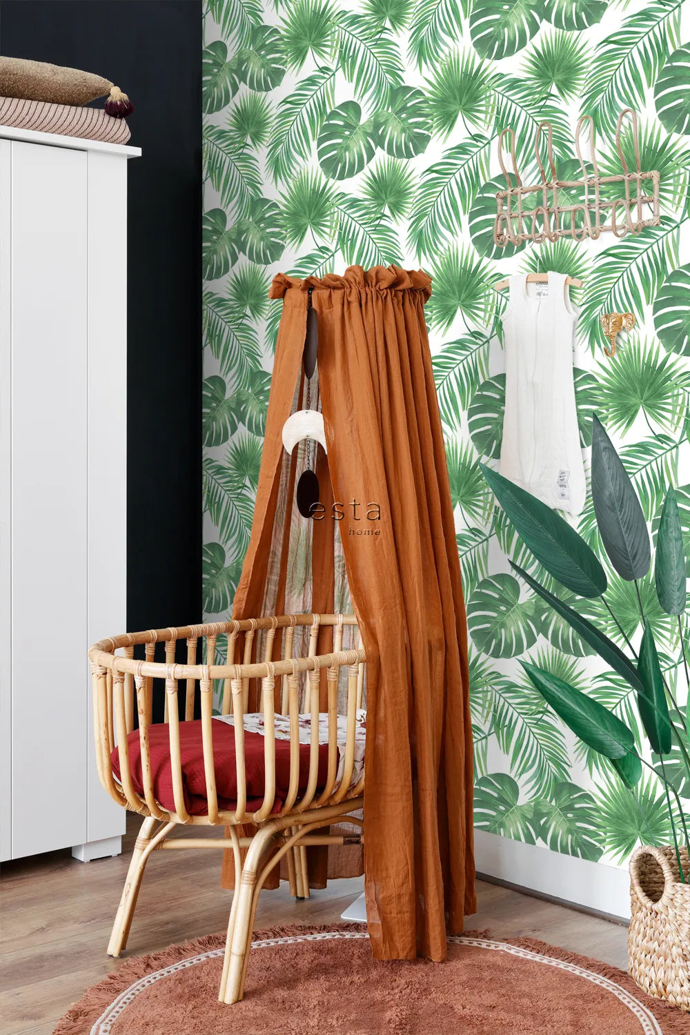 Jungle Fever - Verdant Veil botanical wallpaper ESTAhome