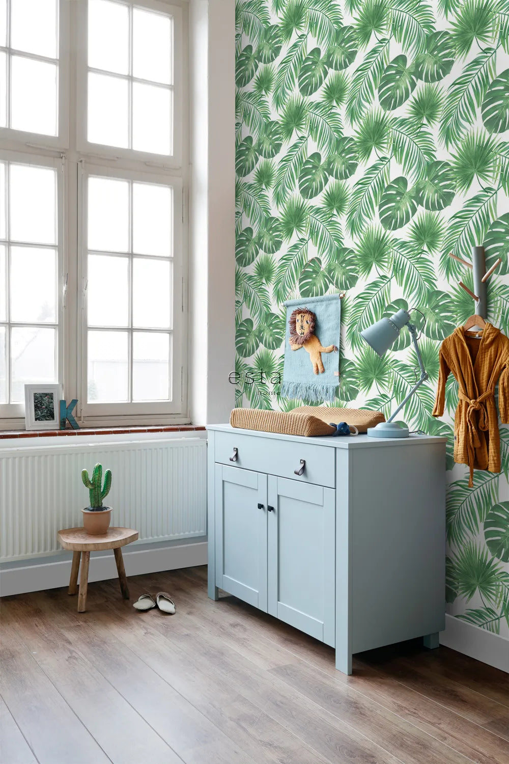 Jungle Fever - Verdant Veil botanical wallpaper ESTAhome