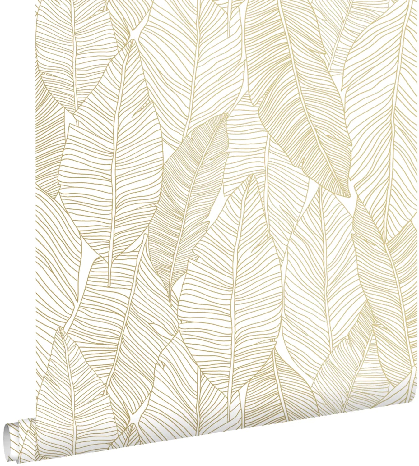 Black & White - Golden Canopy botanical wallpaper ESTAhome