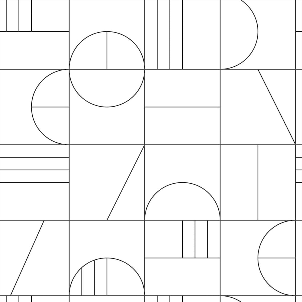 Art of Deco - Deco Lines art deco wallpaper Esta Sample Black  139142-S