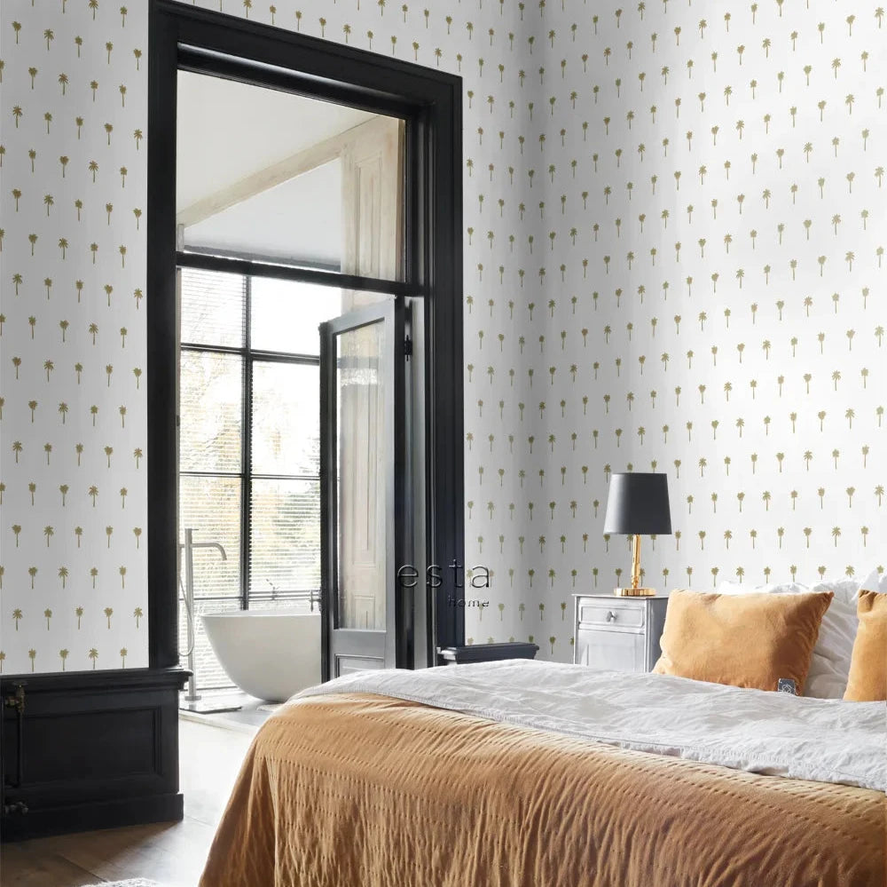 Paradise - Palm Lattice kids wallpaper ESTAhome