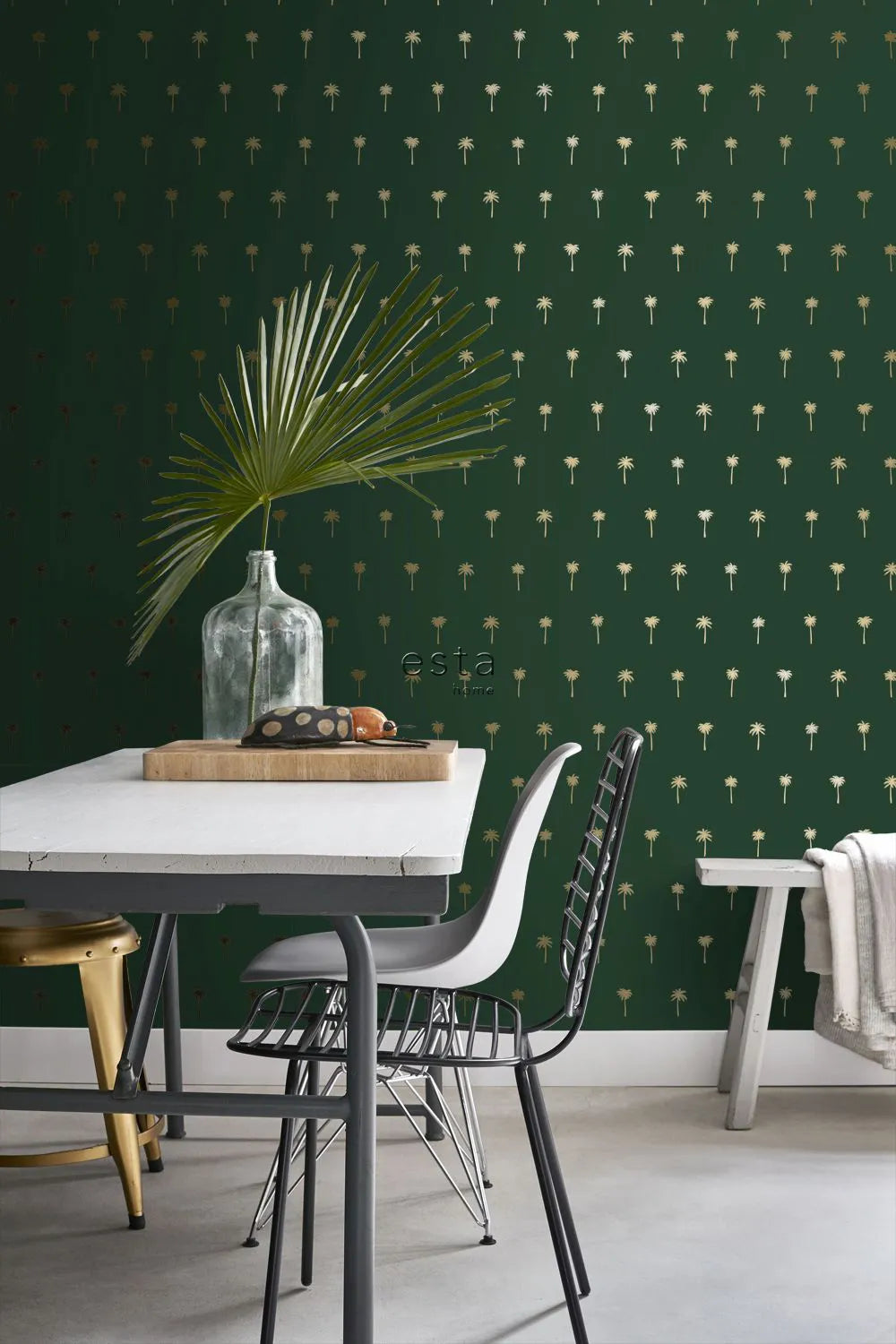 Paradise - Palm Lattice kids wallpaper ESTAhome