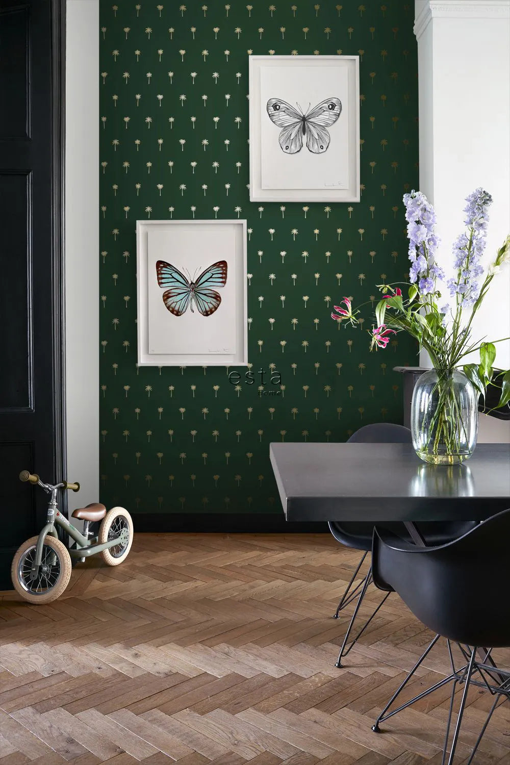 Paradise - Palm Lattice kids wallpaper ESTAhome