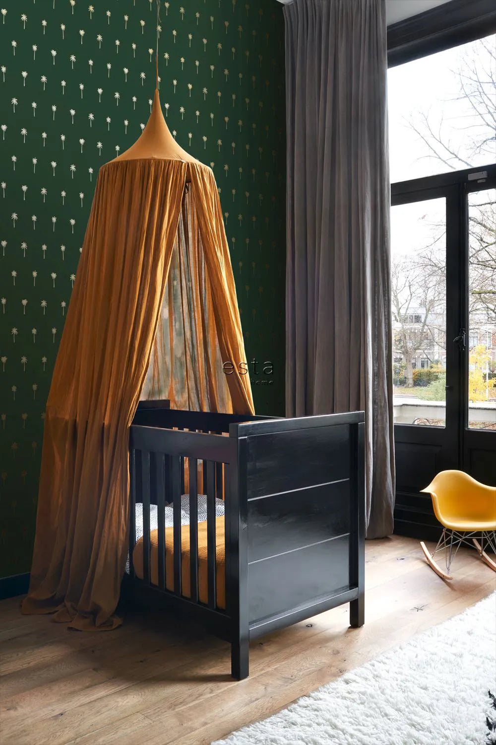 Paradise - Palm Lattice kids wallpaper ESTAhome