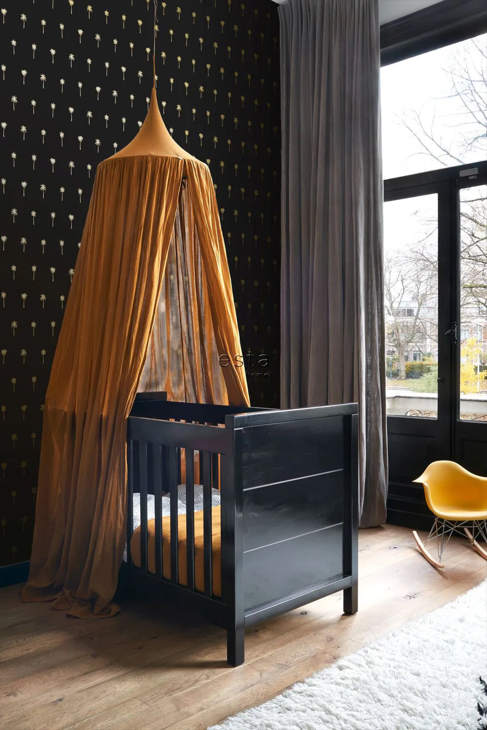 Paradise - Palm Lattice kids wallpaper ESTAhome