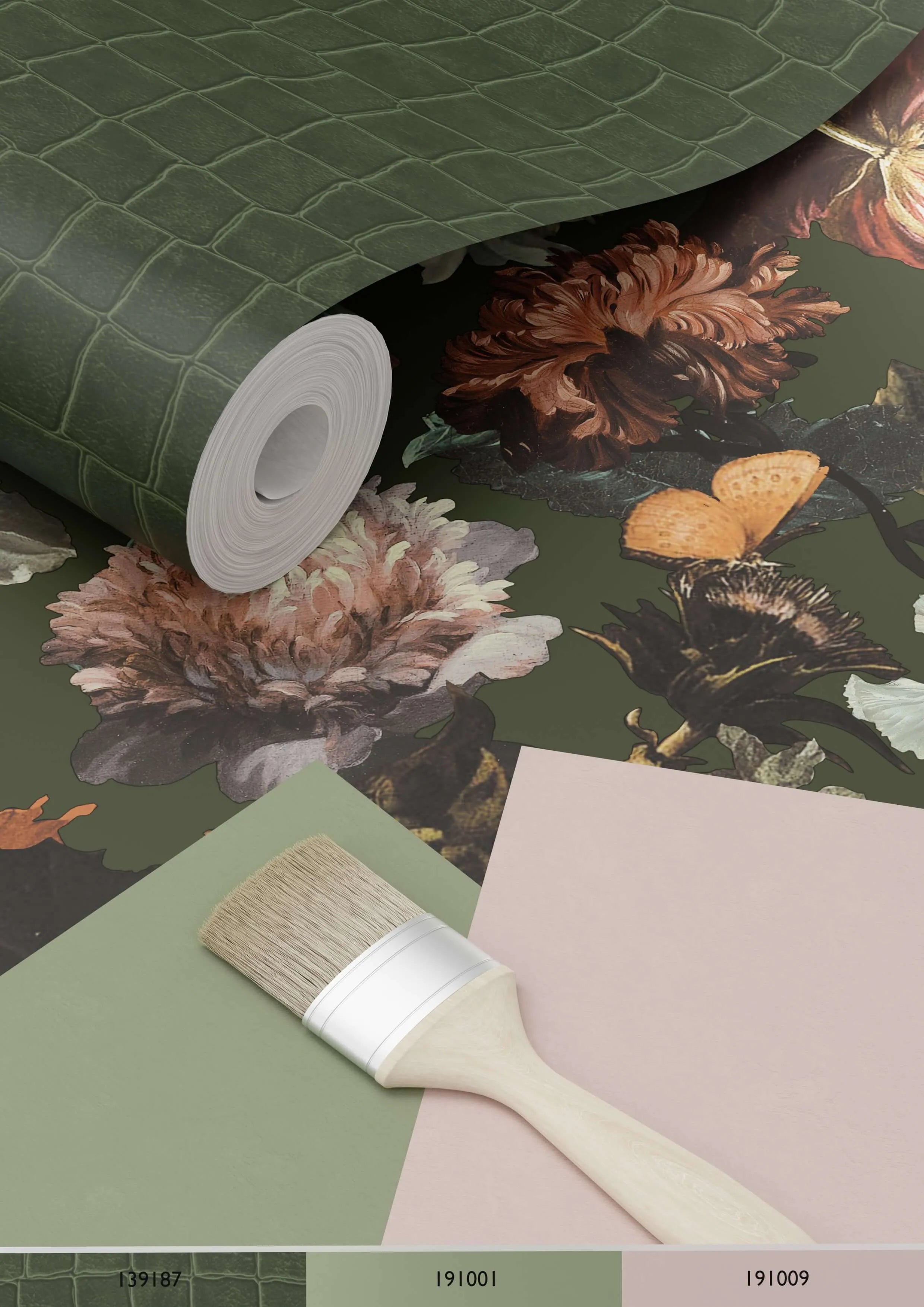 Paradise - Ethereal Garden botanical wallpaper ESTAhome