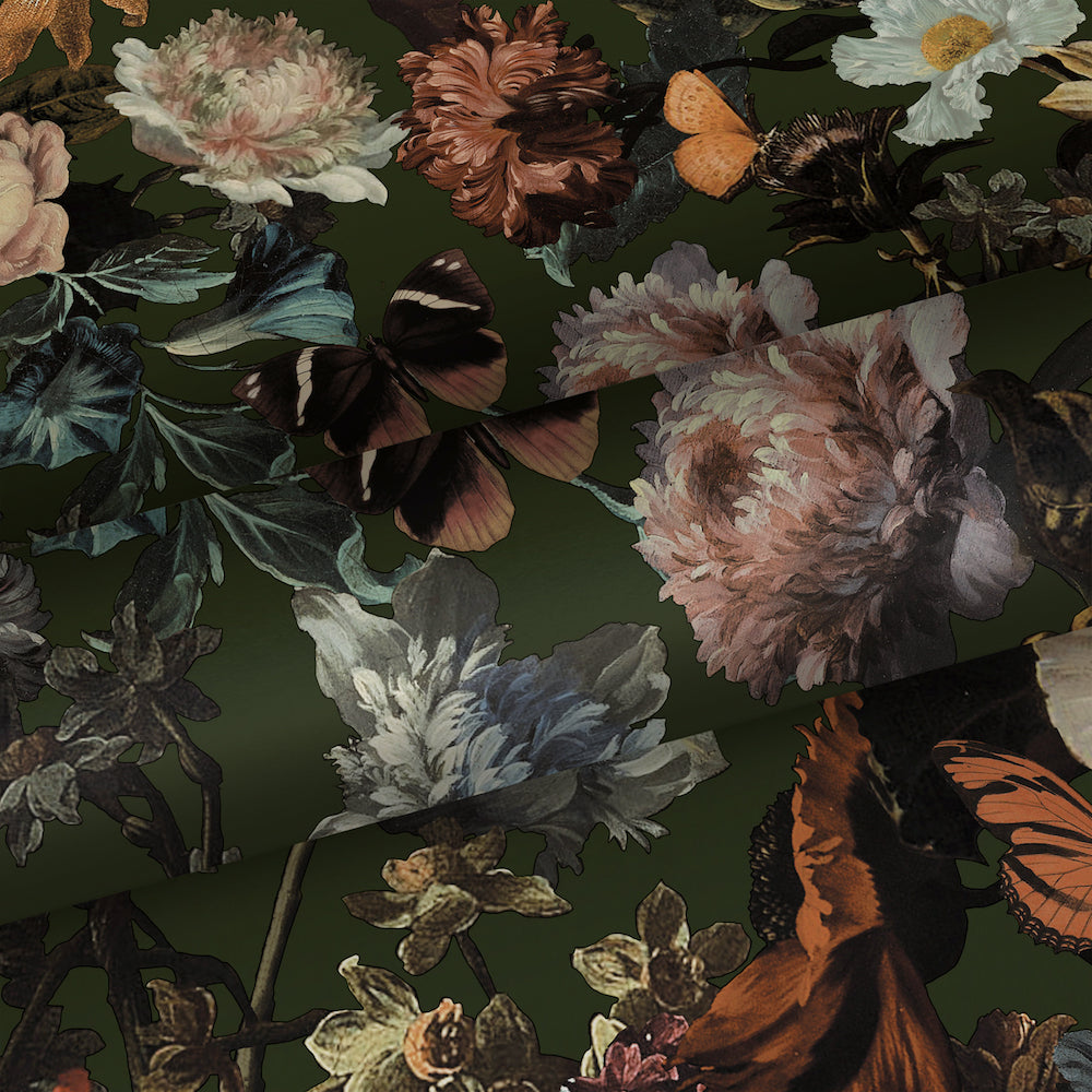 Vintage Flowers - Fancy Garden botanical wallpaper Esta    