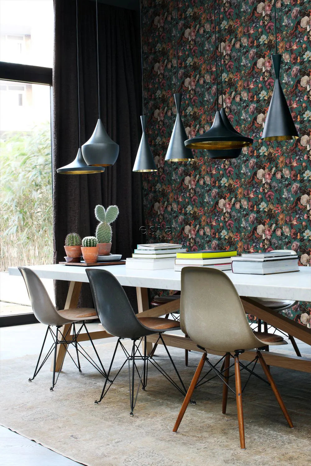 Paradise - Ethereal Garden botanical wallpaper ESTAhome