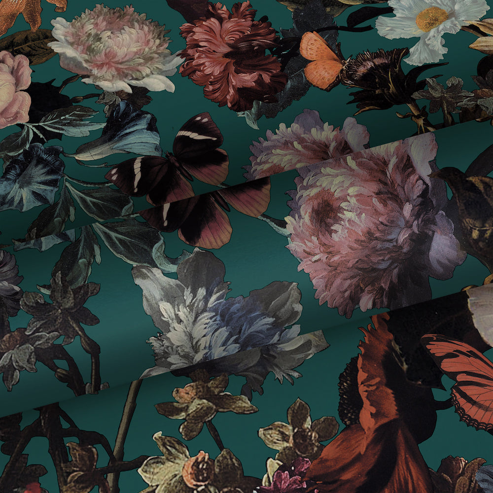 Vintage Flowers - Fancy Garden botanical wallpaper Esta    