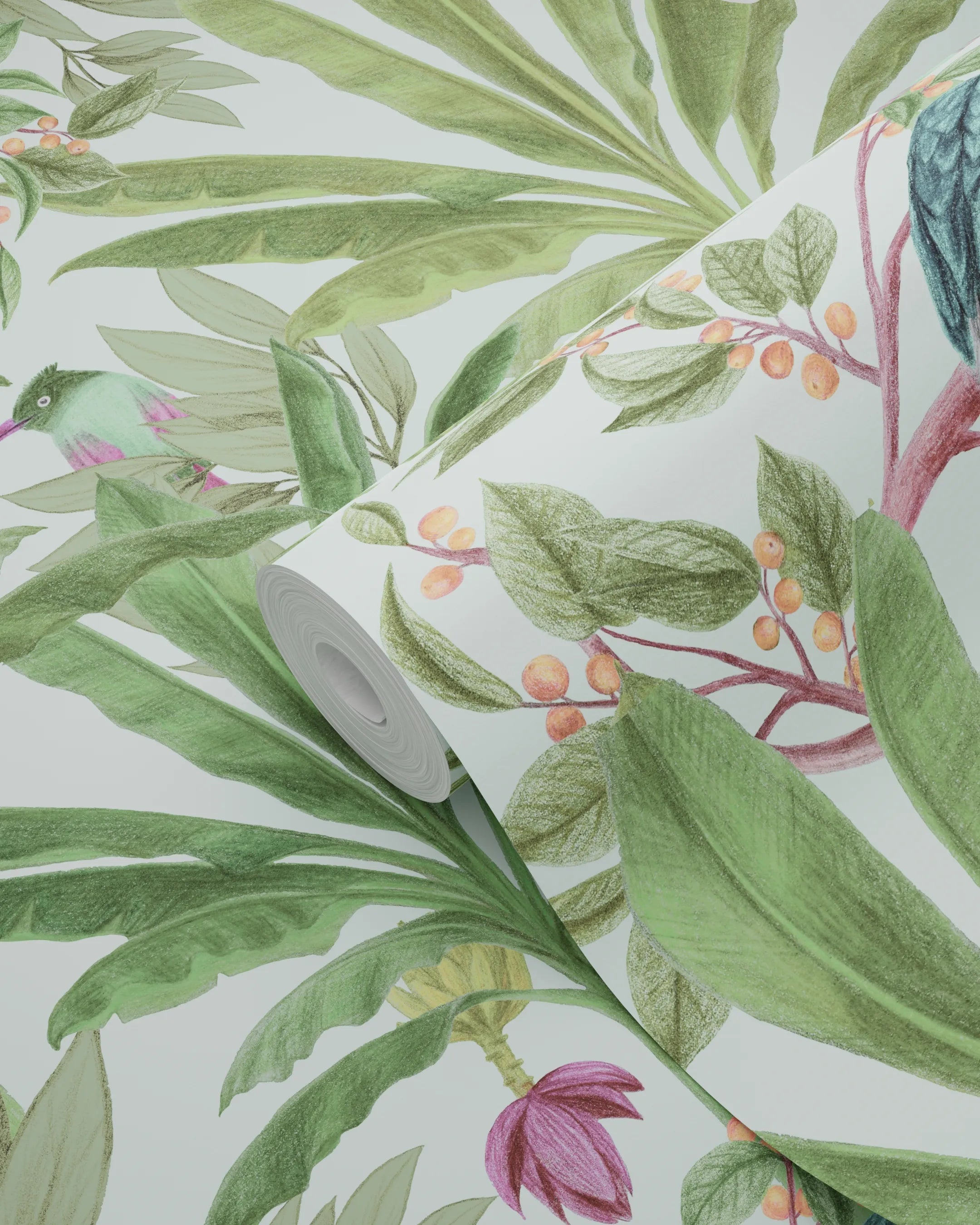 Paradise - Jungle Grove botanical wallpaper ESTAhome Sample Green 139189-S