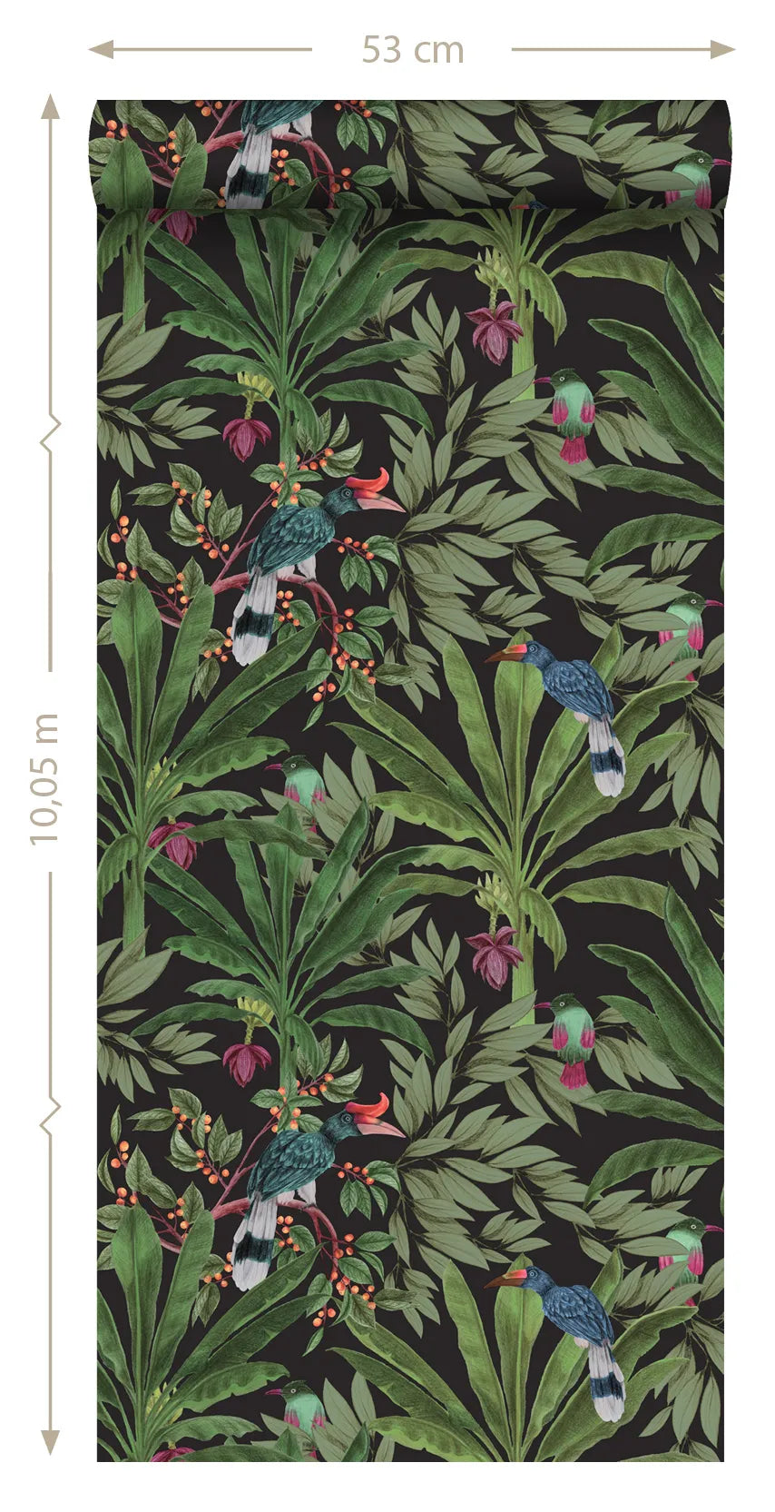 Paradise - Jungle Grove botanical wallpaper ESTAhome