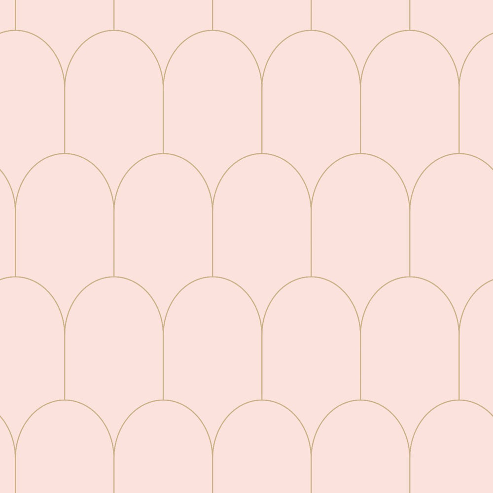 Art of Deco - Arches art deco wallpaper Esta Roll Pink  139201