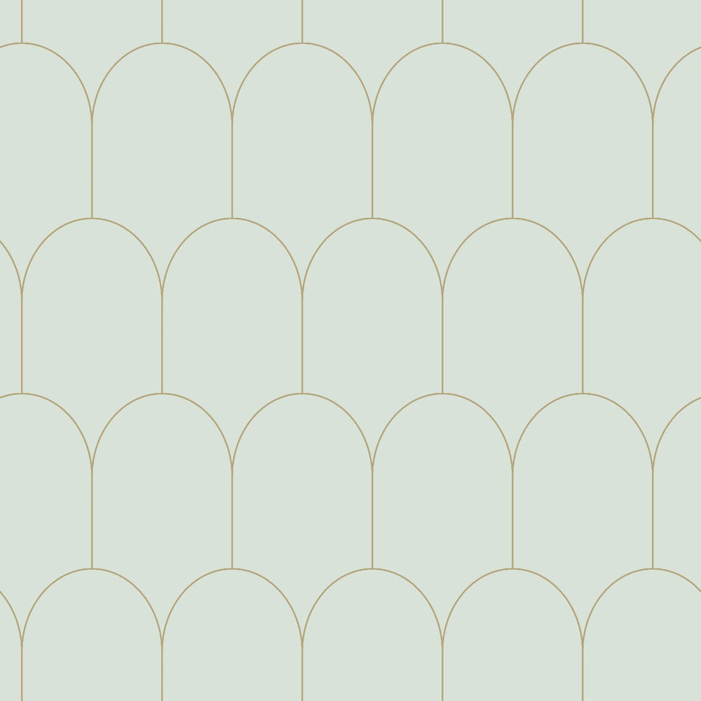 Art of Deco - Arches art deco wallpaper Esta Roll Green  139202