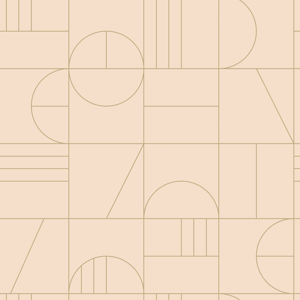 Art of Deco - Deco Lines art deco wallpaper Esta Roll Peach  139206