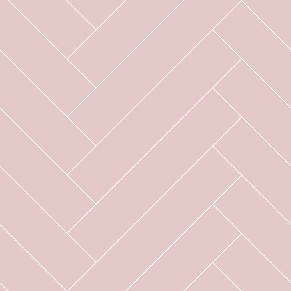 Art of Deco - Herringbone art deco wallpaper Esta Roll Pink  139220