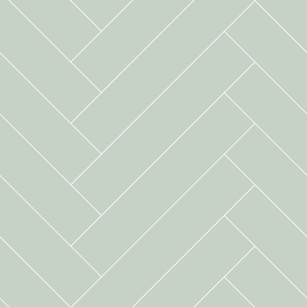 Art of Deco - Herringbone art deco wallpaper Esta Roll Green  139221