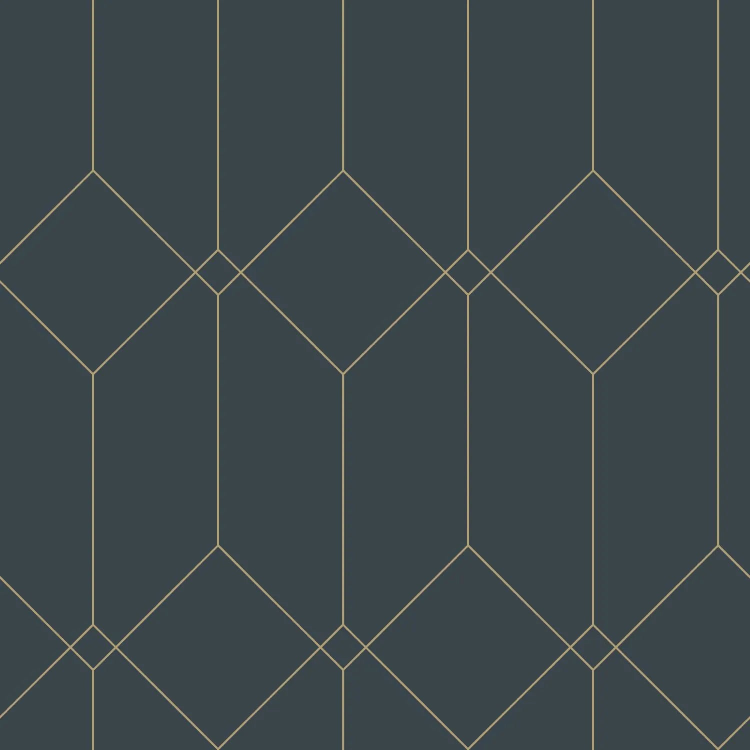 Art Deco - Golden Era art deco wallpaper ESTAhome Roll Dark Blue 139225