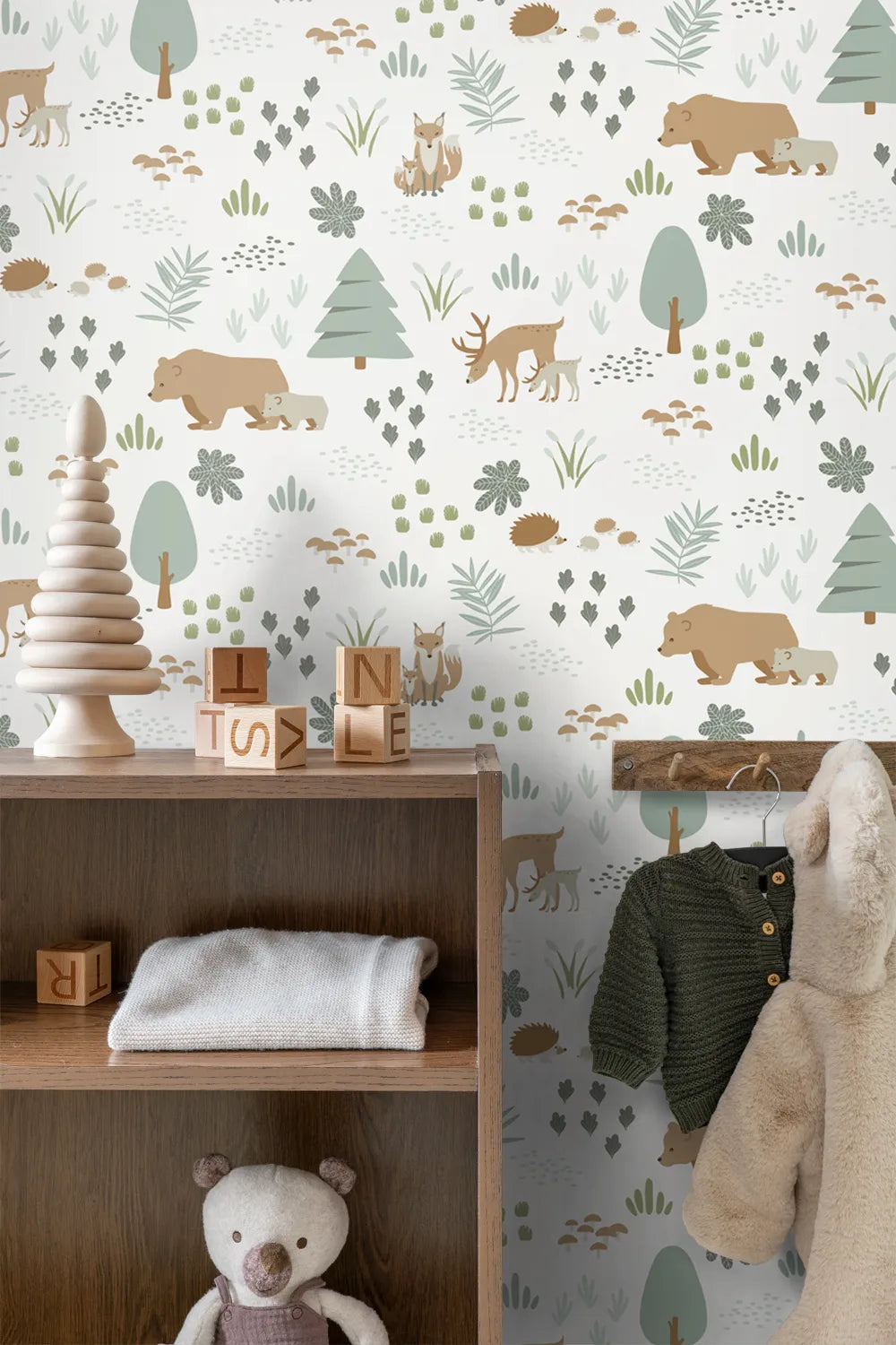 Forest Friends - Enchanted Glade kids wallpaper ESTAhome