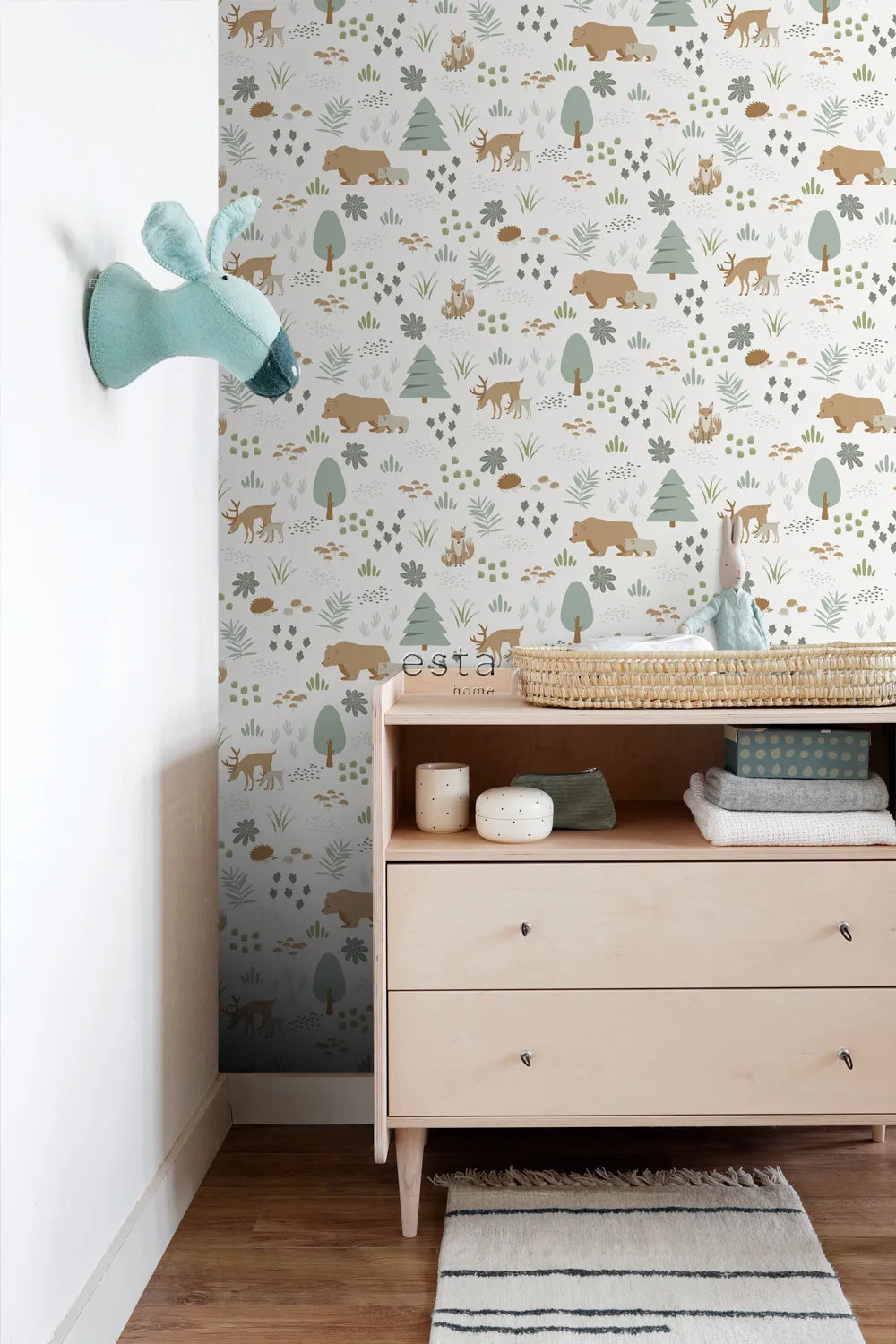 Forest Friends - Enchanted Glade kids wallpaper ESTAhome