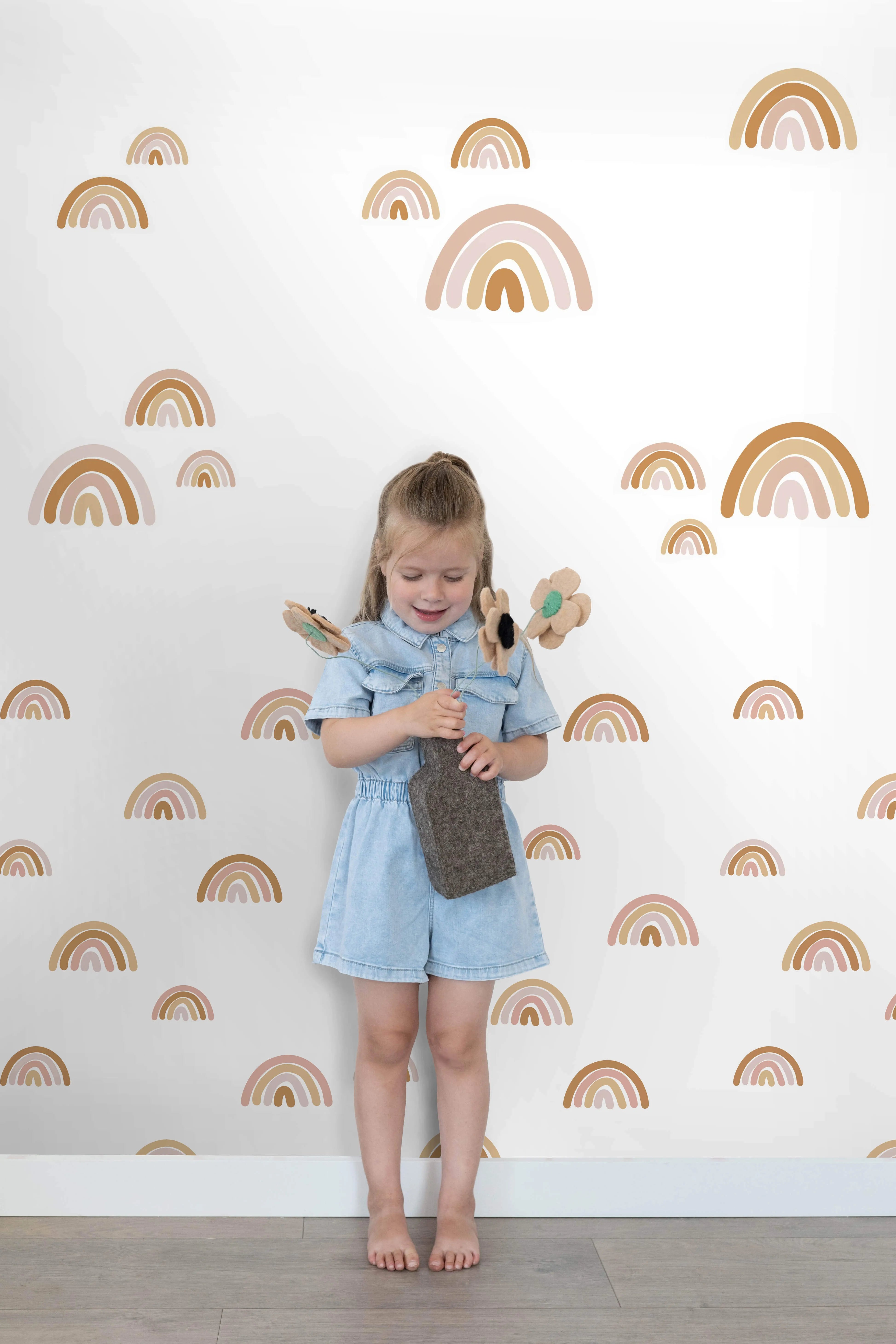 Forest Friends - Rainbow Fields kids wallpaper ESTAhome